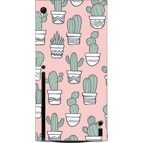 Pink Cactus Xbox Series X Console Skin