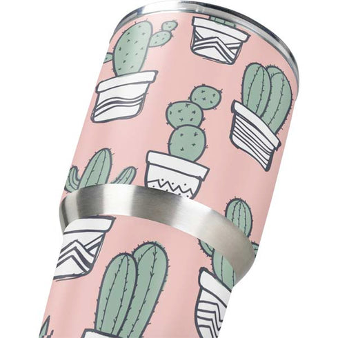 Pink Cactus Yeti 30oz Rambler Tumbler Skin