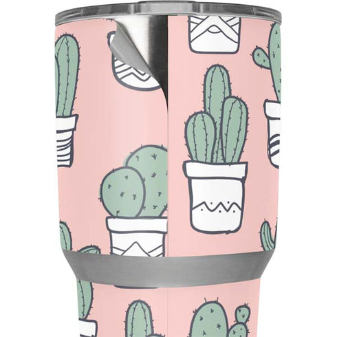 Pink Cactus Yeti 30oz Rambler Tumbler Skin