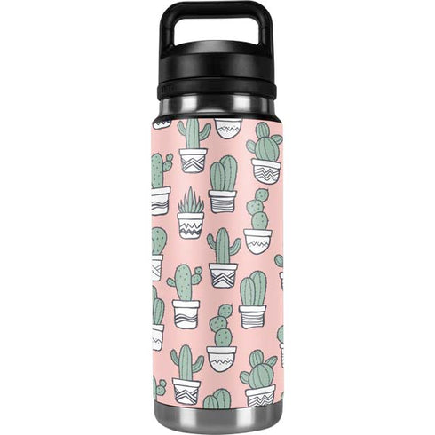 Pink Cactus YETI Rambler 26oz Bottle Skin