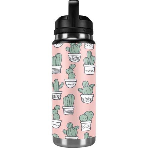 Pink Cactus YETI Rambler 26oz Bottle Skin