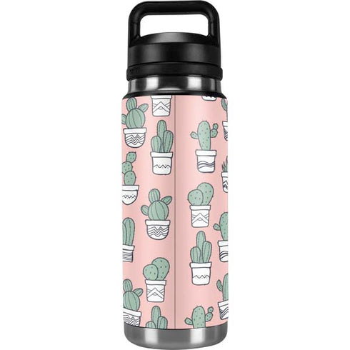 Pink Cactus YETI Rambler 26oz Bottle Skin