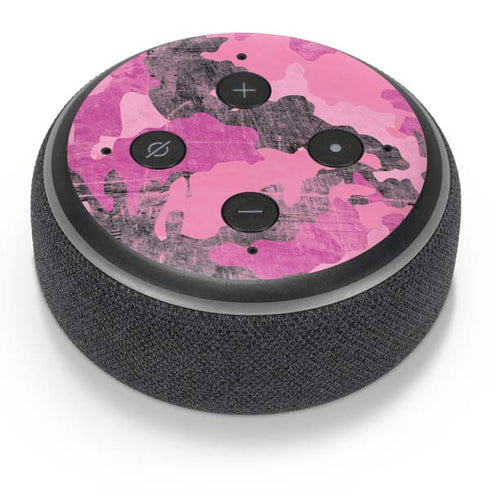 Pink Camouflage Amazon Echo Dot Skin