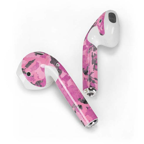 Pink Camouflage Apple AirPods Skin