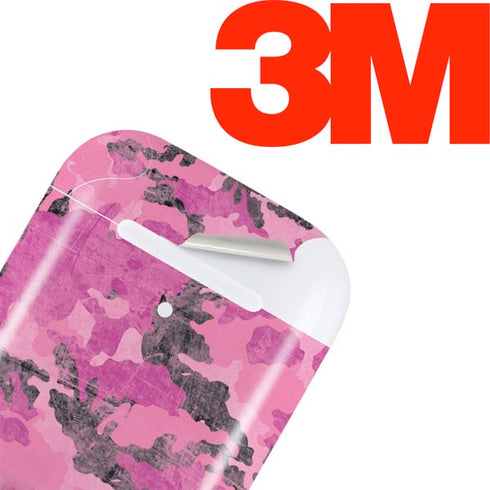 Pink Camouflage Apple AirPods Skin