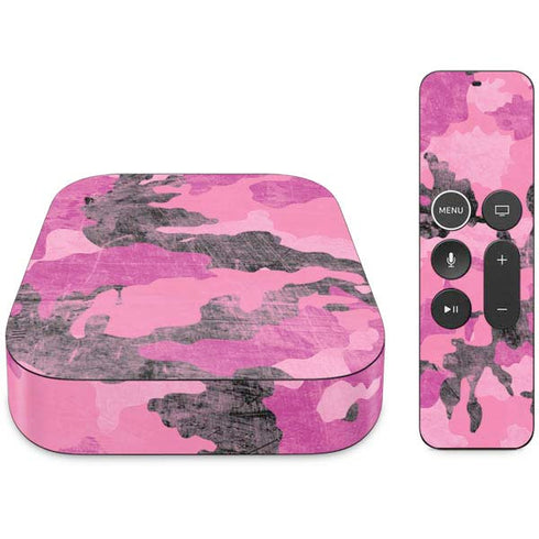 Pink Camouflage Apple TV Skin