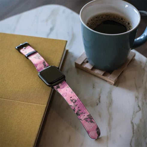 Pink Camouflage Apple Watch Band 42-44mm