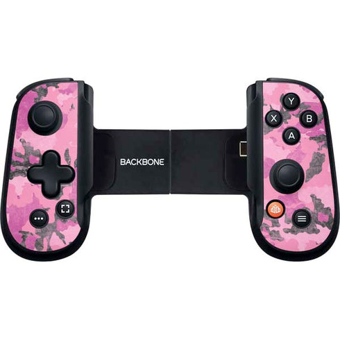 Pink Camouflage Backbone One for iPhone Game Controller Skin