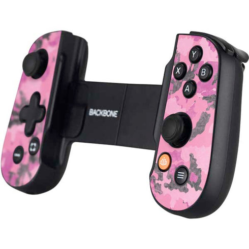 Pink Camouflage Backbone One for iPhone Game Controller Skin