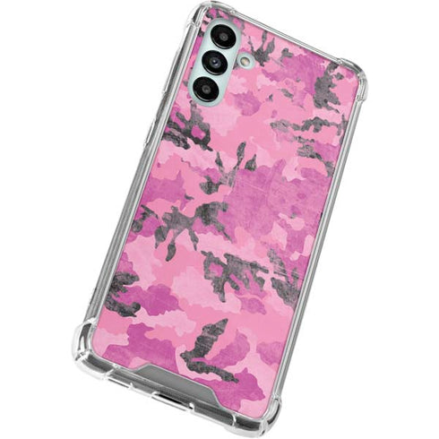 Pink Camouflage Galaxy A13 5G Clear Case