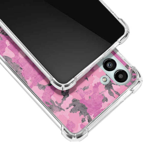 Pink Camouflage Galaxy A13 5G Clear Case