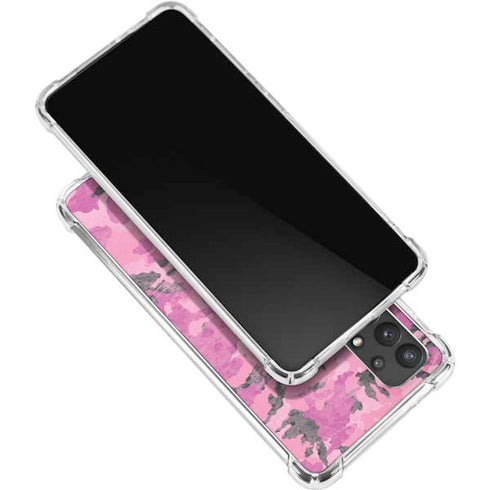 Pink Camouflage Galaxy A32 5G Clear Case