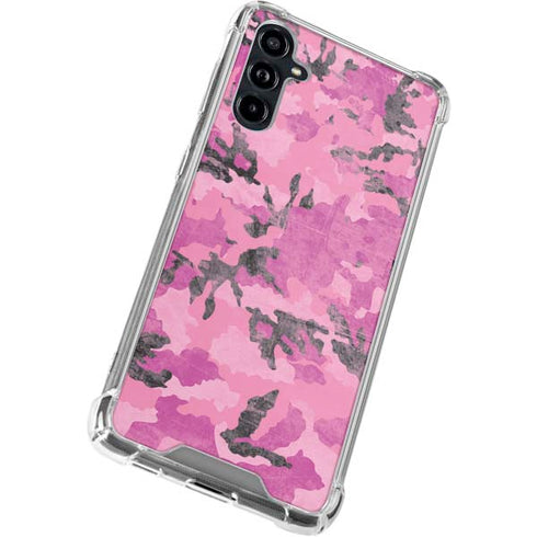 Pink Camouflage Galaxy A54 5G Clear Case