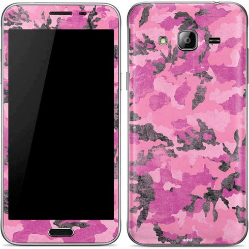 Pink Camouflage Galaxy J3 Skin
