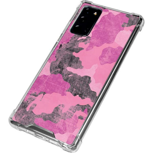 Pink Camouflage Galaxy Note20 5G Clear Case