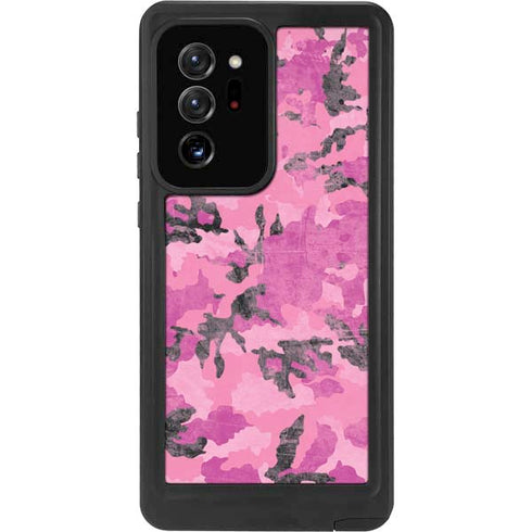 Pink Camouflage Galaxy Note20 Ultra 5G Waterproof Case