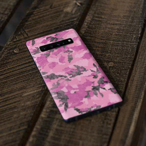Pink Camouflage Galaxy S10 Skin