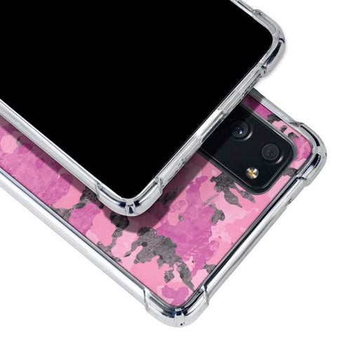 Pink Camouflage Galaxy S20 FE Clear Case