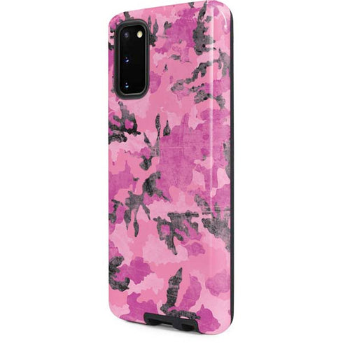 Pink Camouflage Galaxy S20 Pro Case