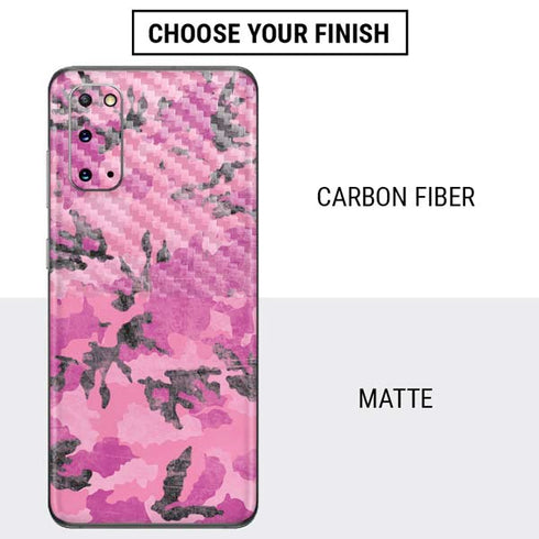 Pink Camouflage Galaxy S20 Skin