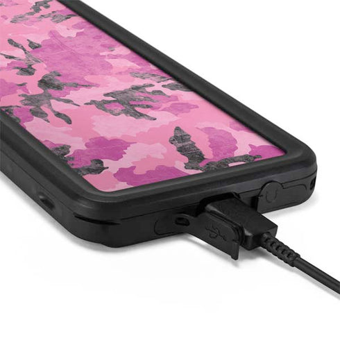 Pink Camouflage Galaxy S20 Waterproof Case