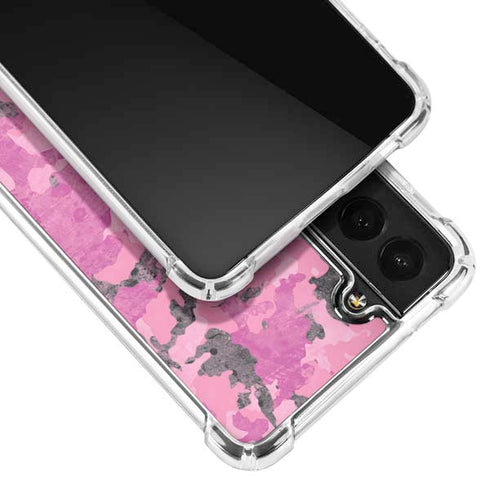 Pink Camouflage Galaxy S21 5G Clear Case