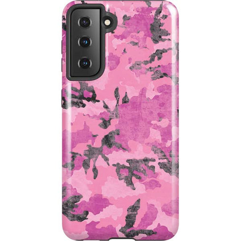 Pink Camouflage Galaxy S21 5G Pro Case