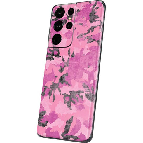 Pink Camouflage Galaxy S21 Ultra 5G Skin