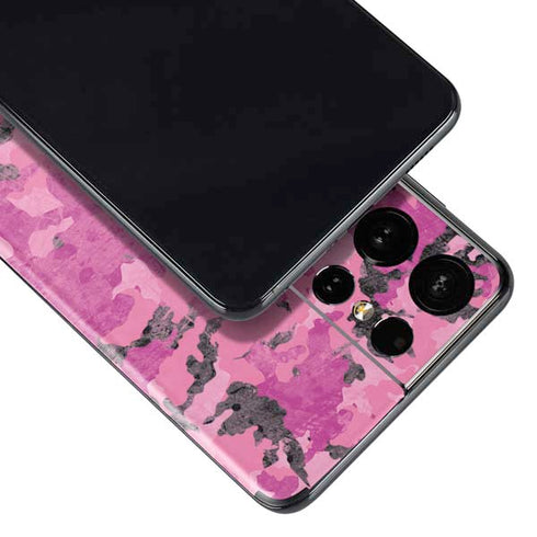 Pink Camouflage Galaxy S21 Ultra 5G Skin