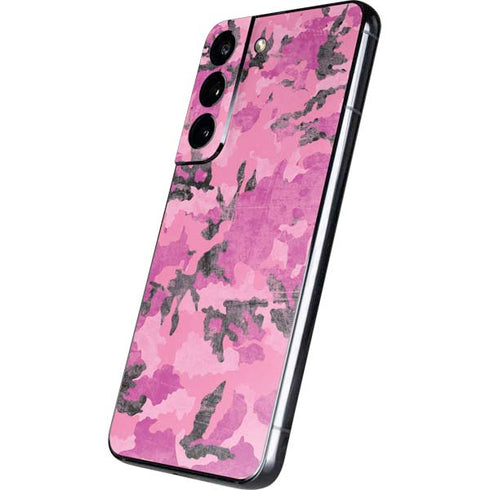 Pink Camouflage Galaxy S22 Skin