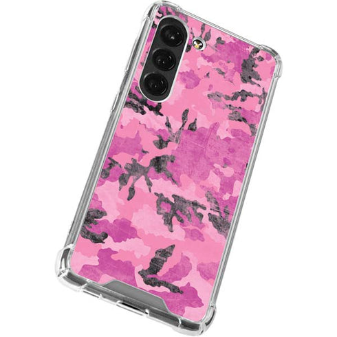 Pink Camouflage Galaxy S23 Clear Case