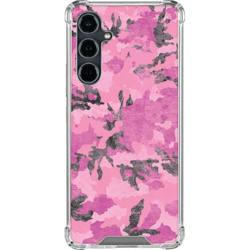 Pink Camouflage Galaxy S23 FE Clear Case