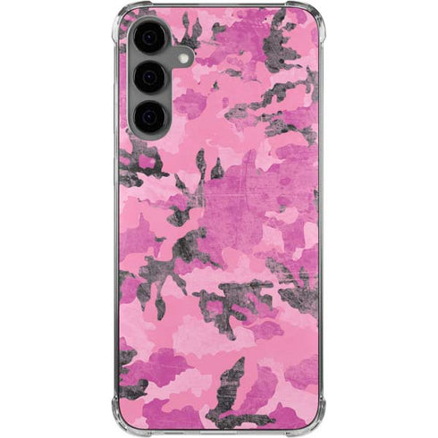 Pink Camouflage Galaxy S24 Plus Clear Case