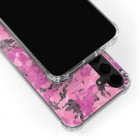 Pink Camouflage Galaxy S24 Plus Clear Case