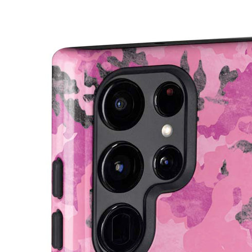 Pink Camouflage Galaxy S24 Ultra Impact Case