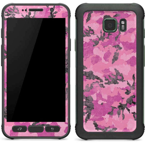 Pink Camouflage Galaxy S7 Active Skin