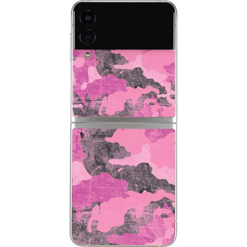 Pink Camouflage Galaxy Z Flip4 5G Skin