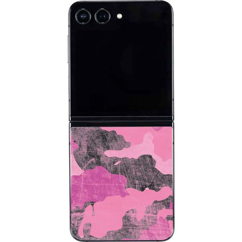 Pink Camouflage Galaxy Z Flip5 5G Skin