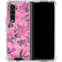 Pink Camouflage Galaxy Z Fold4 5G Clear Case