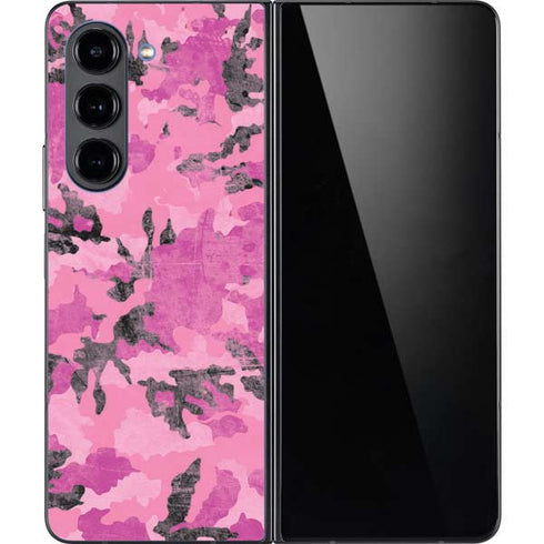 Pink Camouflage Galaxy Z Fold5 5G Skin