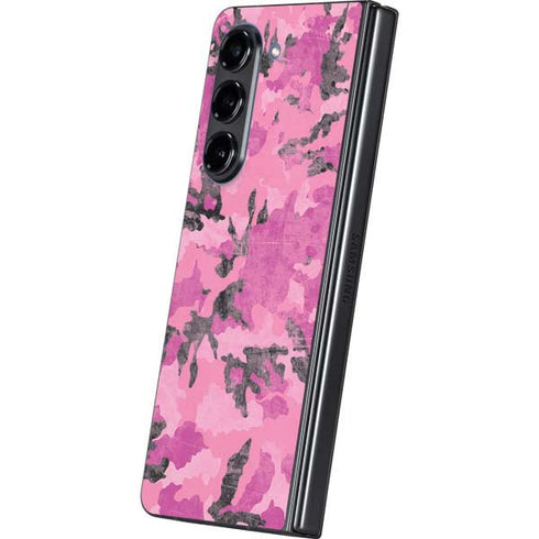 Pink Camouflage Galaxy Z Fold5 5G Skin