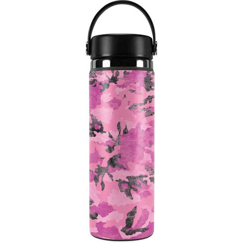 Pink Camouflage Hydro Flask 20oz Wide Mouth Skin