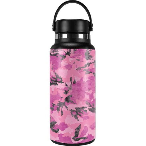 Pink Camouflage Hydro Flask 32oz Wide Mouth Skin