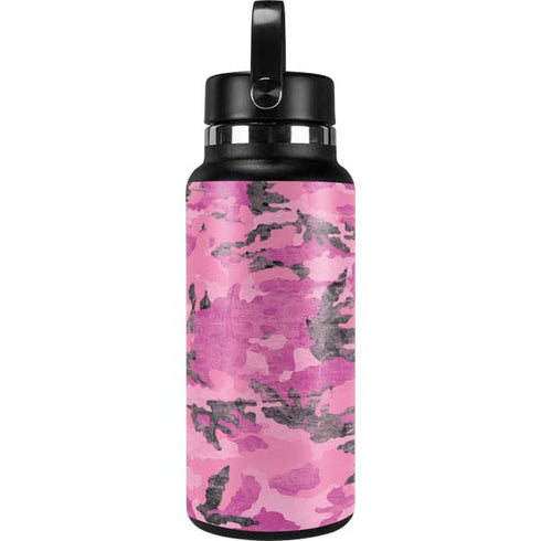 Pink Camouflage Hydro Flask 32oz Wide Mouth Skin