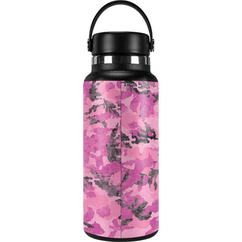 Pink Camouflage Hydro Flask 32oz Wide Mouth Skin