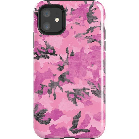 Pink Camouflage iPhone 11 Impact Case