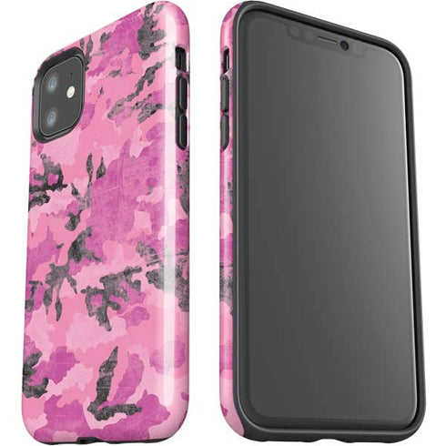 Pink Camouflage iPhone 11 Impact Case