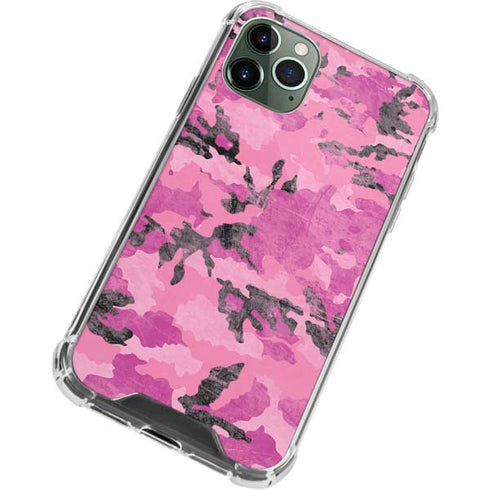 Pink Camouflage iPhone 11 Pro Max Clear Case