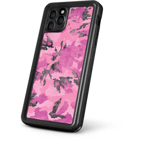 Pink Camouflage iPhone 11 Pro Max Waterproof Case