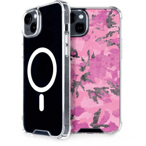 Pink Camouflage iPhone 15 MagSafe Case